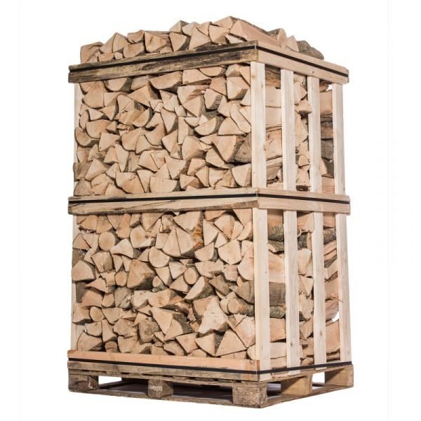 Brennholz – 50 cm – Mischung aus Hartholz – Palette 2 m³ – 2,5 Ster – Gather Brennholz
